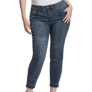 Melissa McCarthy Seven7 Tibet Printed Ankle Jean